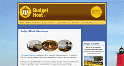 Desktop Screenshot of budgethost-manistique.com